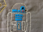 Star Wars R2D2 hand embroidery detail free printable
